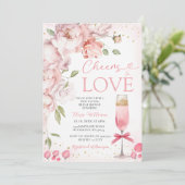 Proost om te houden van wijnproeverij Floral Vrijg Kaart (Staand voorkant)