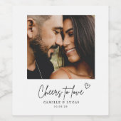 Proost om van gepersonaliseerde weddenschappen te  wijn etiket (Enkel label)