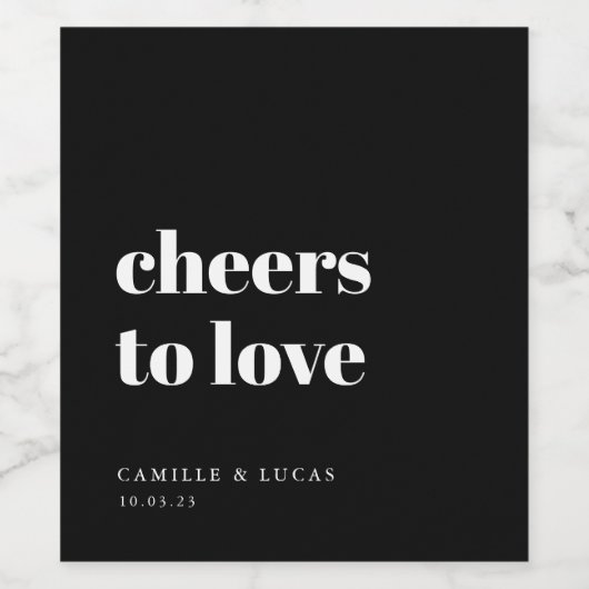 Proost om van gepersonaliseerde weddenschappen te  wijn etiket (Enkel label)