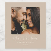 Proost om van gepersonaliseerde weddenschappen te  wijn etiket (Enkel label)