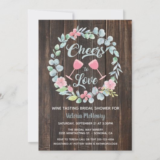 Proost om van wijnproeverij te houden Vrijgezellen Kaart (Voorkant)