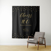 Proost op 100 | Goud & Zwart 100ste Viering Wandkleed (In situ)