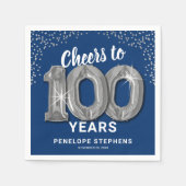 Proost op 100 Jaar Verjaardag Servetten (Voorkant)