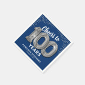 Proost op 100 Jaar Verjaardag Servetten (Hoek)