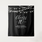 Proost op 10 jaar Black & White 10th Anniversary Wandkleed (Voorkant)