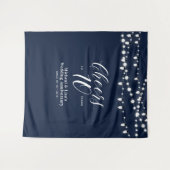 Proost op 10 jaar Marine 10e trouwdag Wandkleed (Voorkant (horizontaal))