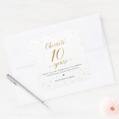 Proost op 10 Jaar Stickers Cadeaubonnen - GAC360 (Envelop)