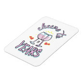 Proost op 11 jaar huwelijksverjaardag champagne magneet (Linkerzijde)