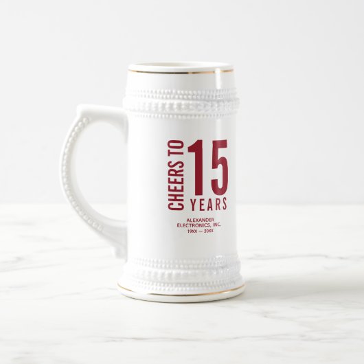 Proost op 15 jaar zakelijk Jubileum Bierpul (Links)