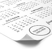 Proost op 2022 Kalender Zakelijk Logo Poster (Hoek)