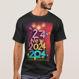 Proost op 2024: Nieuwjaarsvreugde in elke steek T-shirt