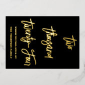 Proost op 2024, rode lint folie feestdagenkaart (Voorkant)