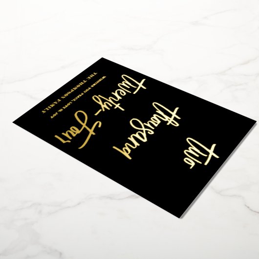 Proost op 2024, rode lint folie feestdagenkaart (Gedraaid)