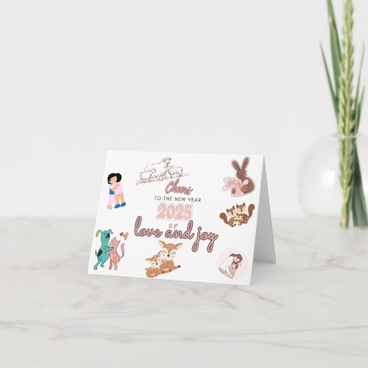 Proost op 2025.1 Nieuwjaarskaarten Bedankkaart (Voorkant)