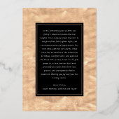 Proost op 2025 Bold Typography Nieuwjaarsfoto Folie Feestdagenkaart (Achterkant)