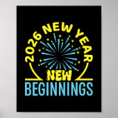 Proost op 2026 Happy New Year Party Beginnings Pre Poster (Voorkant)