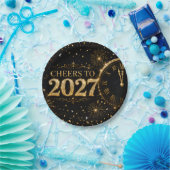 Proost op 2027 papieren bordje (Feest)