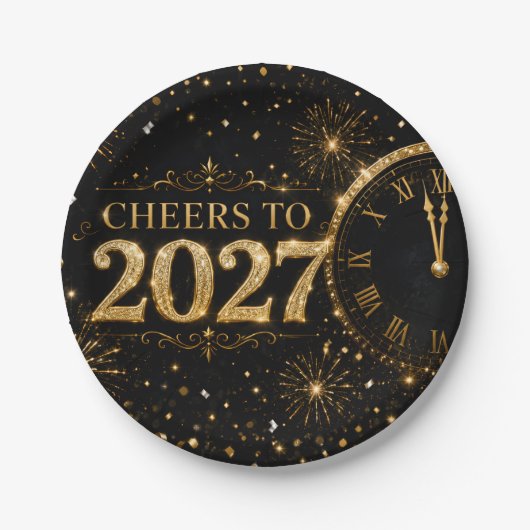 Proost op 2027 papieren bordje (Voorkant)