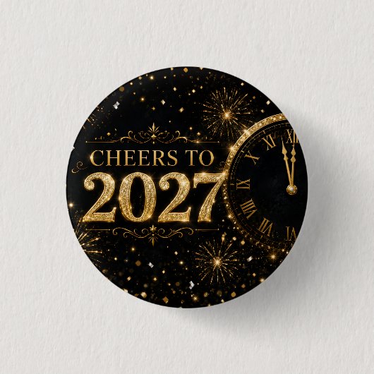 Proost op 2027 ronde button 3,2 cm (Voorkant)