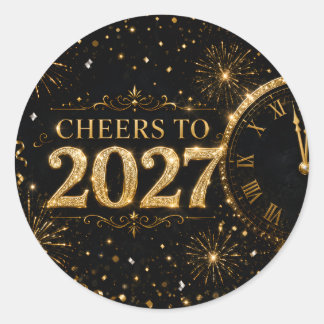 Proost op 2027 ronde sticker