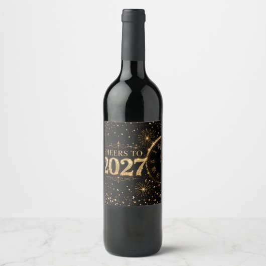 Proost op 2027 wijn etiket (Voorkant)