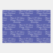 Proost op 20 jaar roze lavendel Happy Retirement Inpakpapier Vel (Voorkant 3)