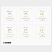 Proost op 20 Jaar Stickers Gift Labels - GAC360 (Vel)