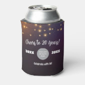 Proost op 20 Years String Lights Blikjeskoeler (Blikje Achterkant)
