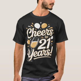 Proost op 21 jaar – 21ste verjaardag t-shirt