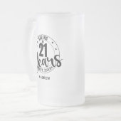 PROOST OP 21 JAAR MATGLAS BIERPUL (Voorkant links)