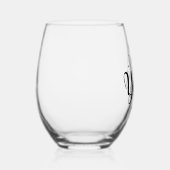PROOST OP 21 JAAR WIJNGLAS ZONDER VOET (Rechts)