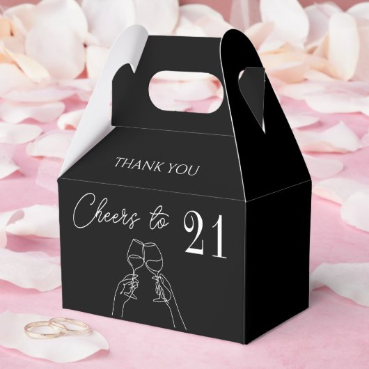 Proost op 21 jarige leeftijd bedankdoosjes (Huwelijk)