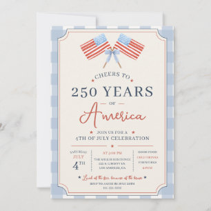 Proost op 250 jaar Amerika 4 juli-feest Kaart