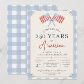 Proost op 250 jaar Amerika 4 juli-feest Kaart (Voorkant / Achterkant)