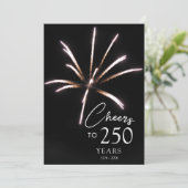 Proost op 250 jaar Sestercentennial 4 juli Kaart (Staand voorkant)