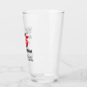 Proost op 25 jaar 25e verjaardag bierglas cadeau glas (Links)