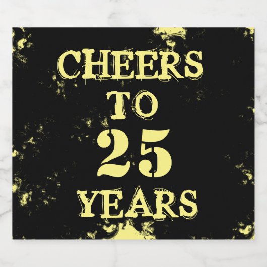 PROOST OP 25 JAAR Bierflesetiket Bier Etiket (Enkel label)