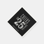 Proost op 25 jaar - Verjaardag / Jubileum Servet (Hoek)