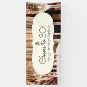 Proost op 30 Champgane Verjaardag Spandoek (Verticaal)