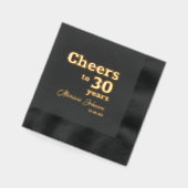 Proost op 30 jaar 30e verjaardag folie servetten (Links)