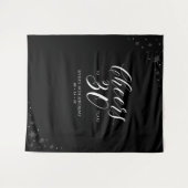 Proost op 30 jaar | 30e verjaardag Zwart & Wit Wandkleed (Voorkant (horizontaal))