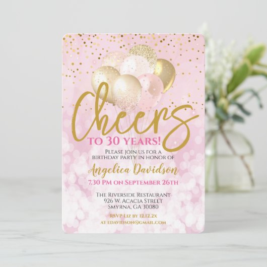 Proost op 30 jaar 30ste verjaardag kaart (Staand voorkant)