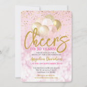 Proost op 30 jaar 30ste verjaardag kaart (Voorkant)