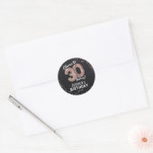 Proost op 30 jaar! 30ste verjaardag ronde sticker (Envelop)