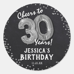 Proost op 30 jaar! 30ste verjaardag ronde sticker