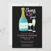 Proost op 30 jaar bruisend 30ste verjaardagsfeestj kaart (Voorkant)