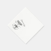 Proost op 30 jaar cocktail servet (Hoek)