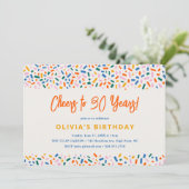 Proost op 30 jaar feestelijk leuk verjaardagsfeest kaart (Staand voorkant)