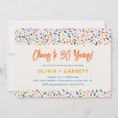 Proost op 30 jaar feestelijke pret verjaardagsfees kaart (Voorkant)