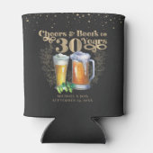 Proost op 30 jaar | Gepersonaliseerde Vintage Blikjeskoeler (Achterkant)